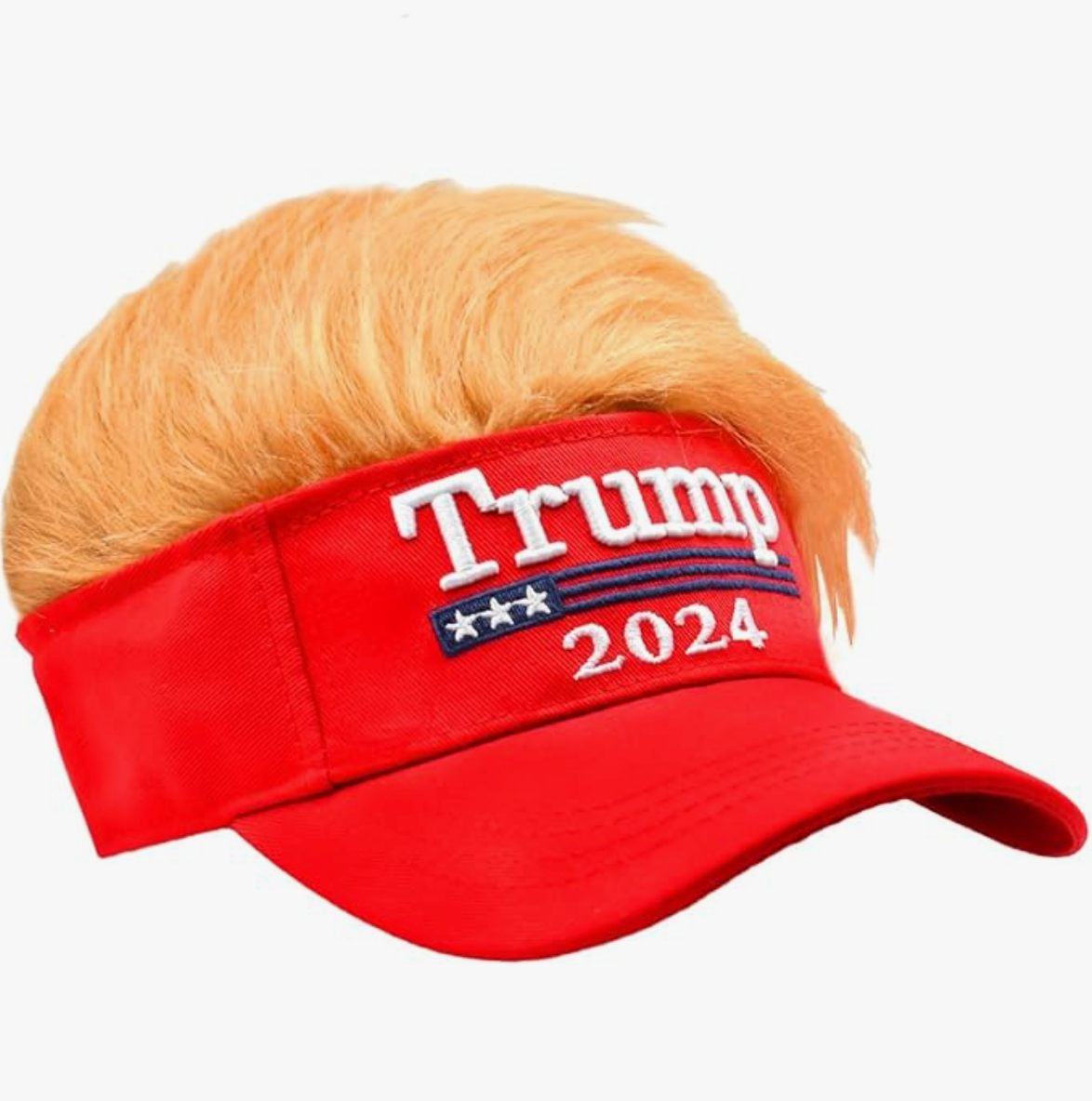 Trump 2024 MAGA Hat with Hair